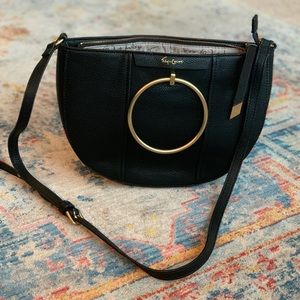 Black Crossbody Crescent Bag